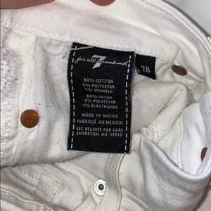 Seven for all mankind jeans, straight cropped